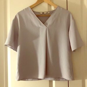UNIQLO Pearl Gray Blouse, XS
